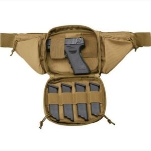 NEW Concealed Carry Tactical Fanny Pack One Size Fits Most Tan Military Grade